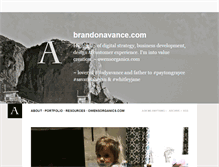 Tablet Screenshot of brandonavance.com